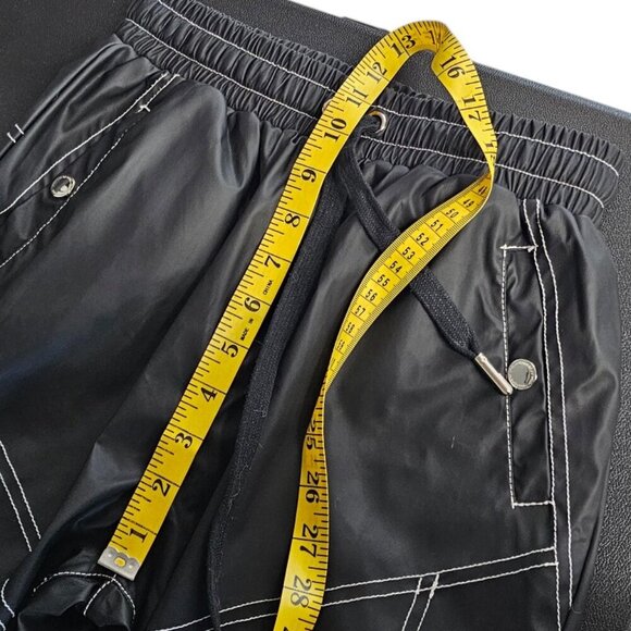 Maniere De Voir Womens Coated , Bungee Joggers, Black, Contrast Stitch, UK8/US 4 - Picture 7 of 11